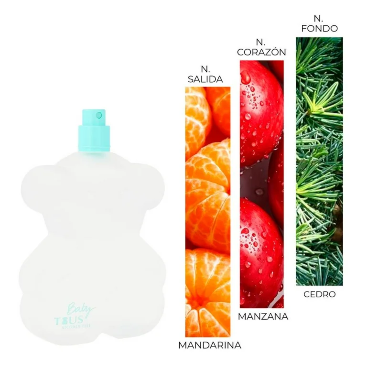 Perfume Para Niño Baby Tous Sin Alchol de 100ML EDC