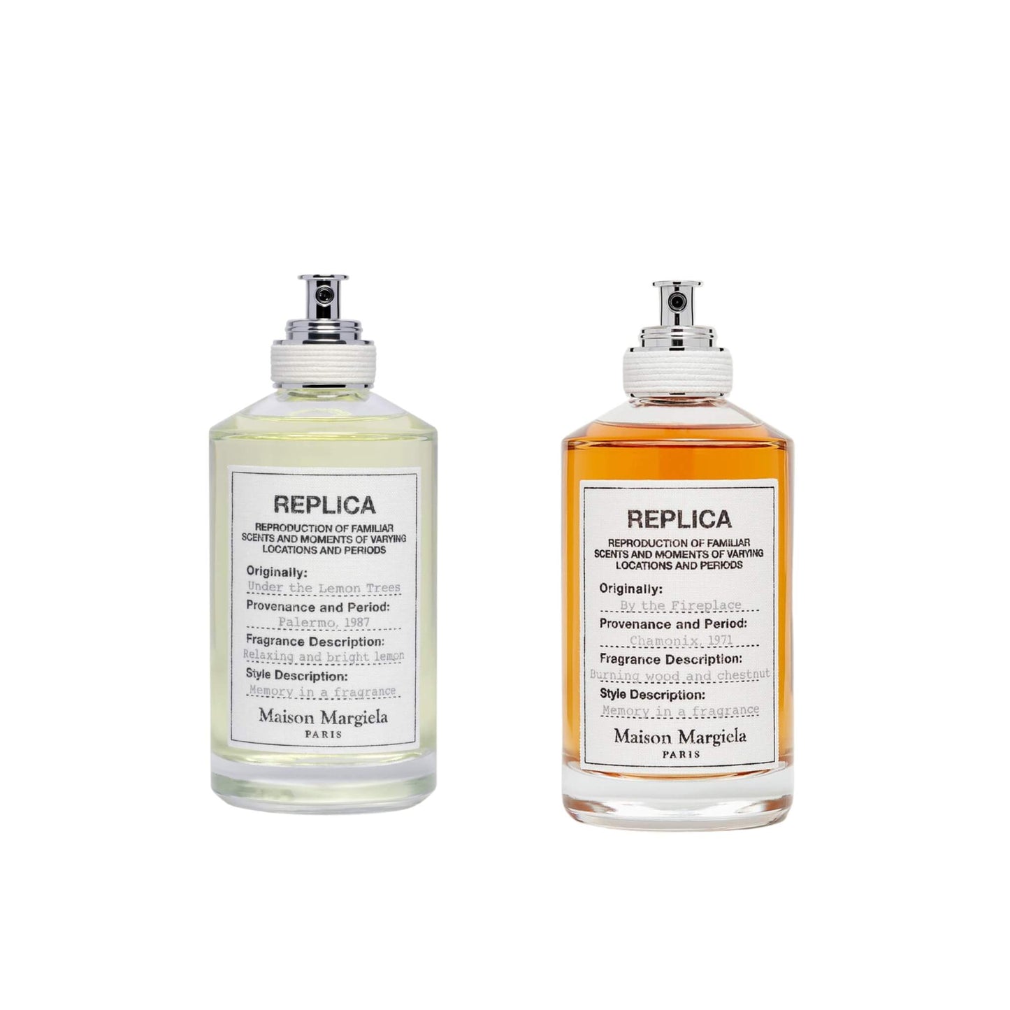 Duo Replica Under the Lemon Trees y Fireplace 100ml Edt