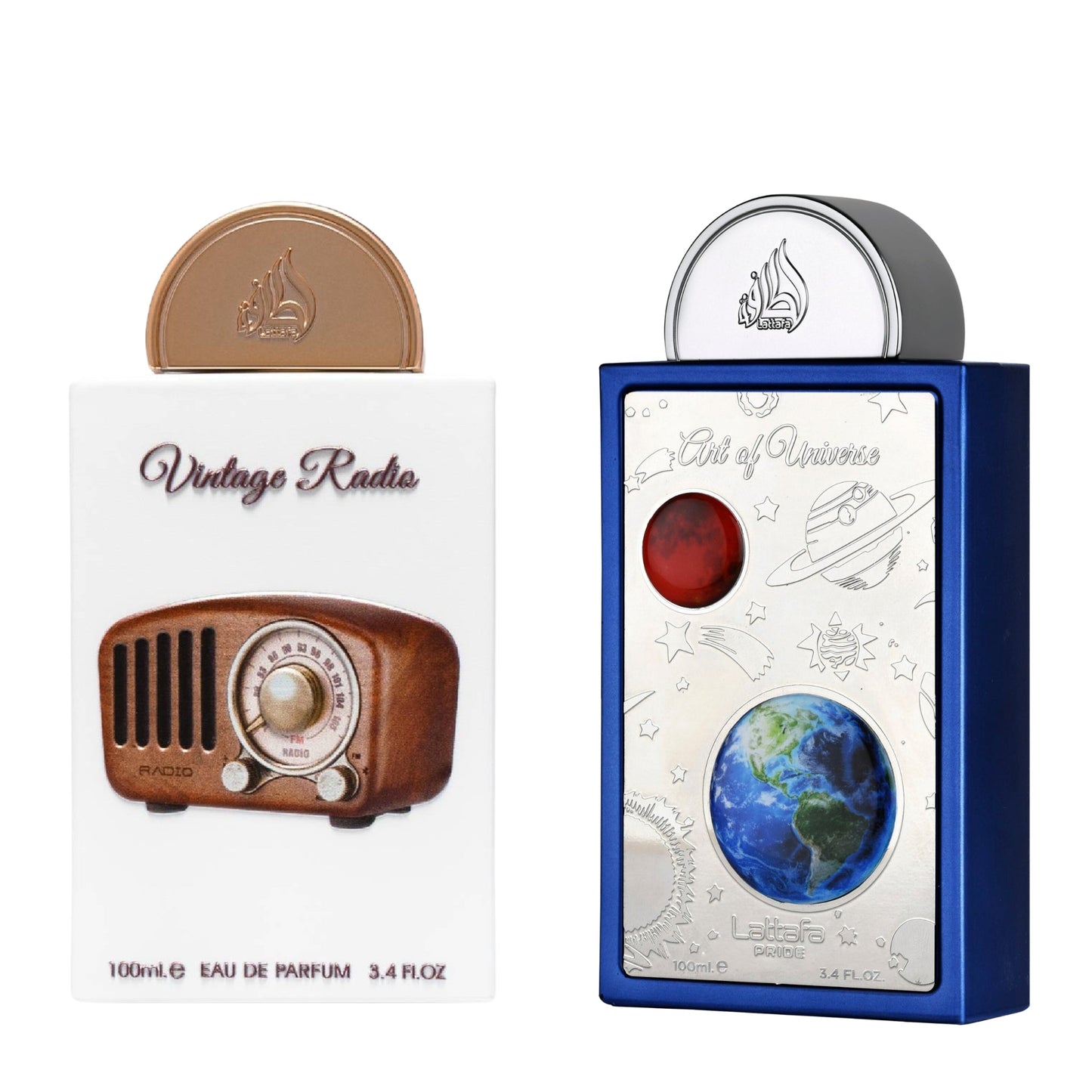 Duo lattafa Vintage radio y Art of universe 100ml EDP