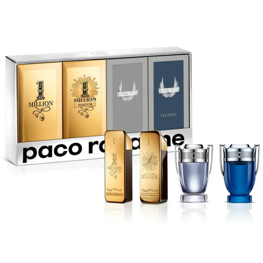Mini Set 4 Piezas Travel Exclusive Para Hombre De Paco Rabanne 5ML