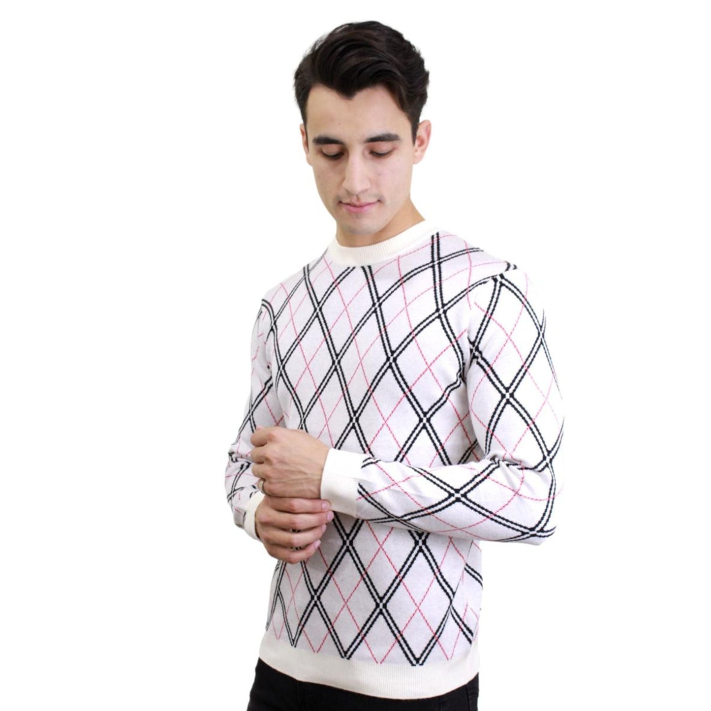 Sueter Moderno Unisex Modelo MJSW-2218 WHITE