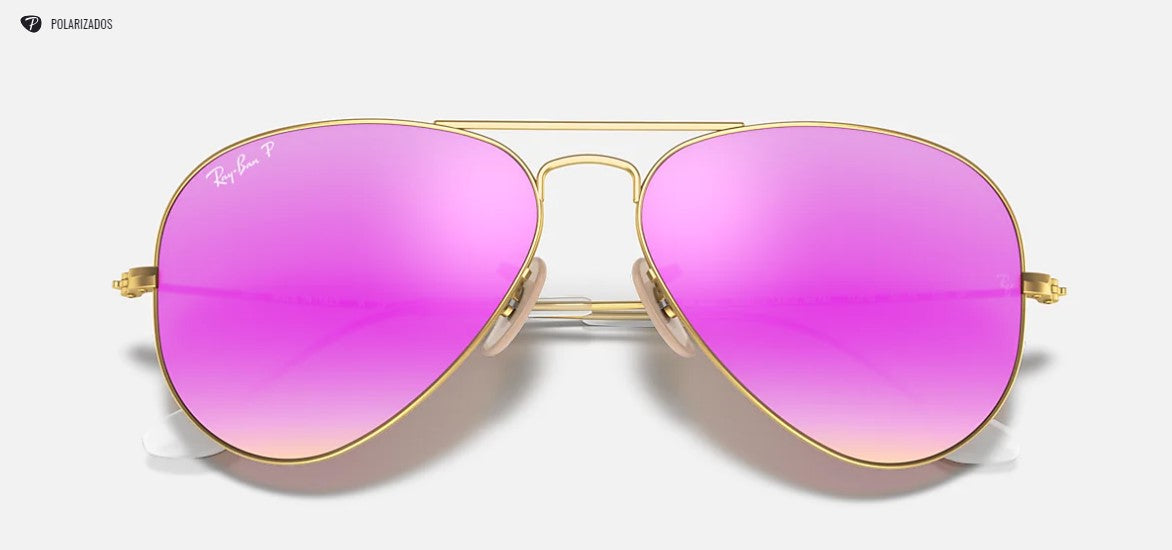 Lente de Sol Ray-Ban Aviator RB3026 PINK