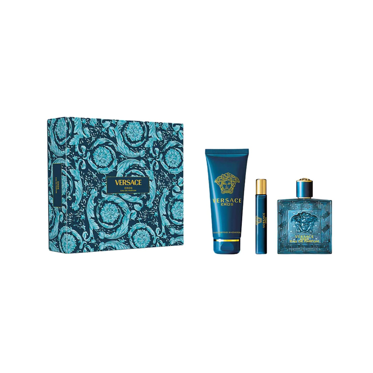 Set de Perfume Versace Eros EDP 3 Piezas