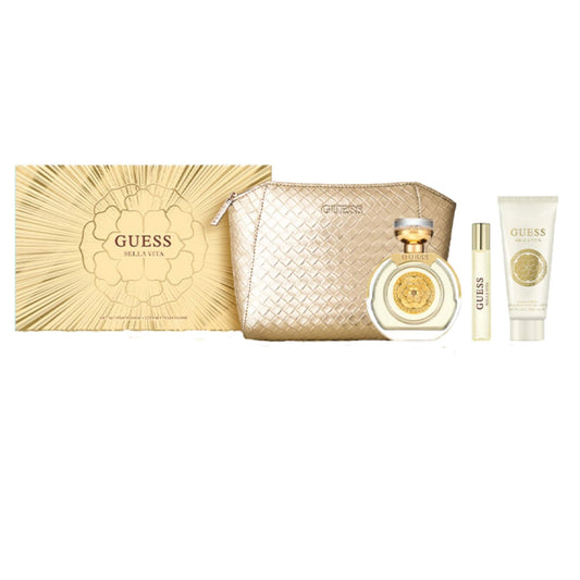 Set de Perfume GUESS BELLA VITA 100ml EDP 4 Pzas