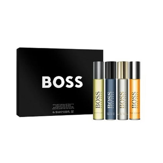 Set Mini 4 Piezas Hugo Boss para Hombre 10 ml