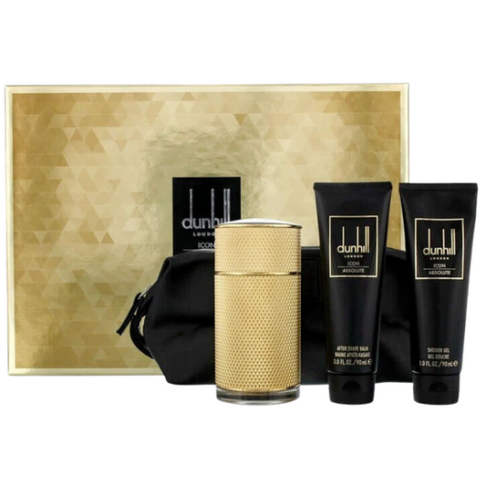 Set de Perfume para Hombre Dunhill London Icon Absolute 100ml EDP 4 Piezas