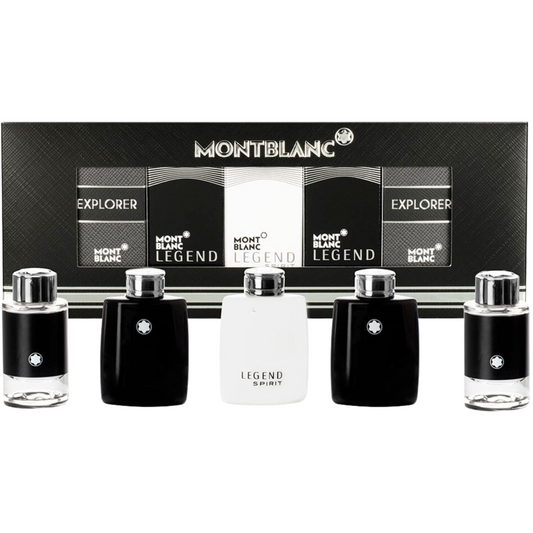 SET MINI PARA HOMBRE MONTBLANC 5PZ 4.5ml C/U EDP Y EDT