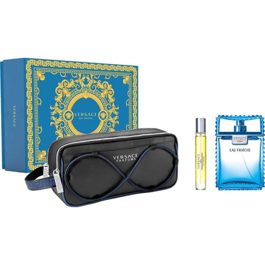 Set de Perfume Versace Eau Fraiche 100ml 3 pzas