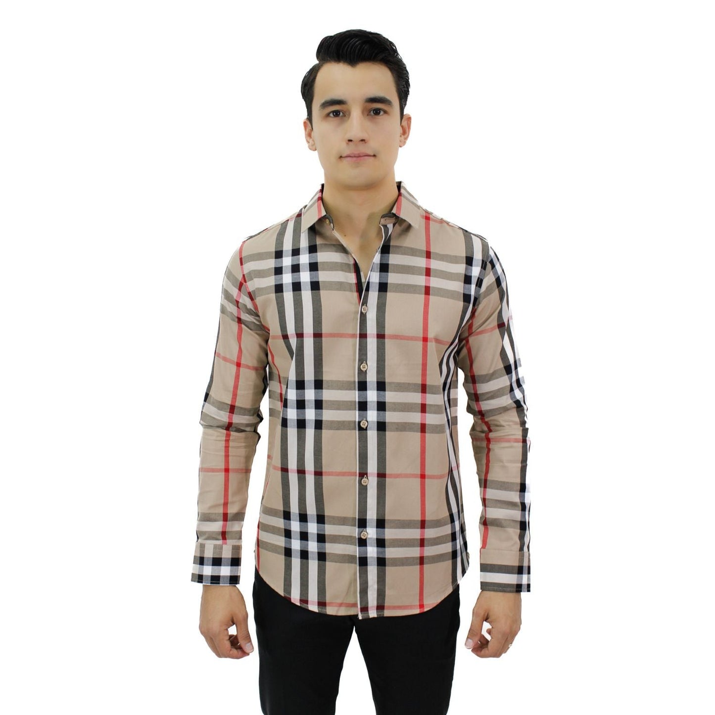 Camisa para Hombre marca RAVALLI MSH-680-58 KAKHI