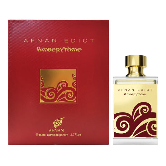 Perfume Unisex AFNAN EDICT AMBERYTHME 80ml EDP