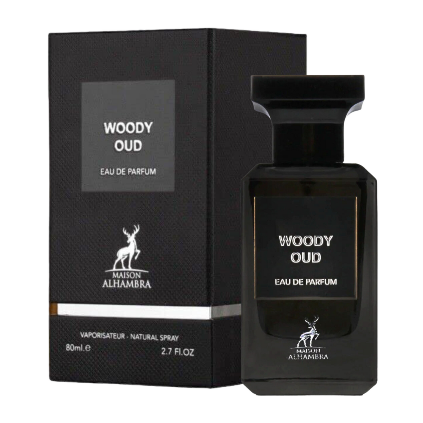 Perfume para Hombre MAISON ALHAMBRA WOODY OUD 80ml EDP