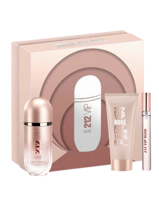 Set de Perfume para Mujer Carolina Herrera 212 VIP Rose 80ml EDP