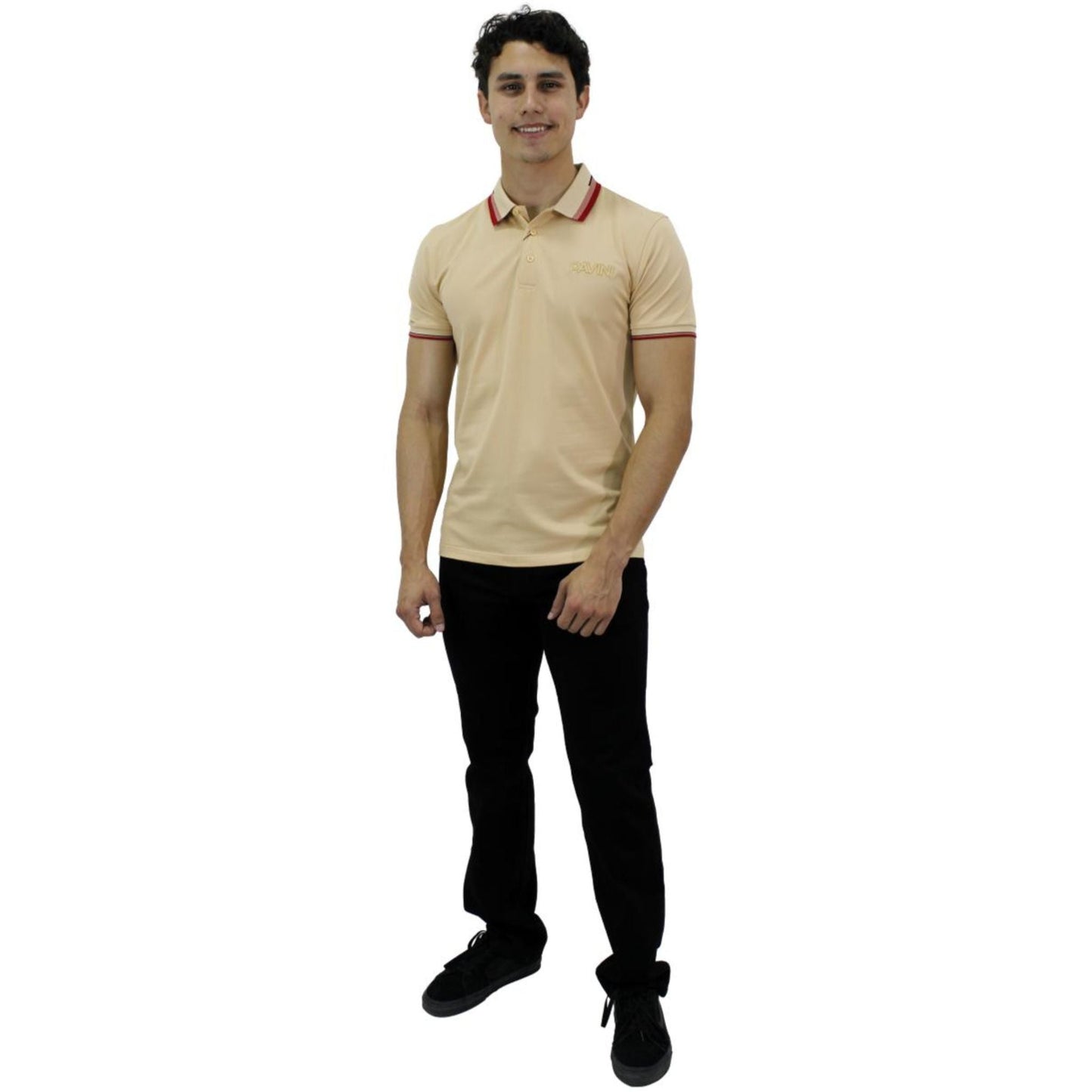 Playera para Hombre Marca PAVINI PT-1030- Beige