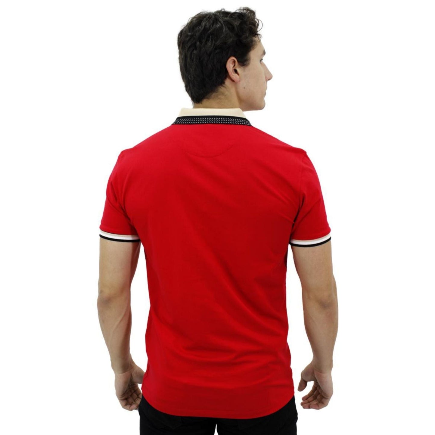 Playera Polo Para Caballero Marca Huggo Valentino HV-46-Red