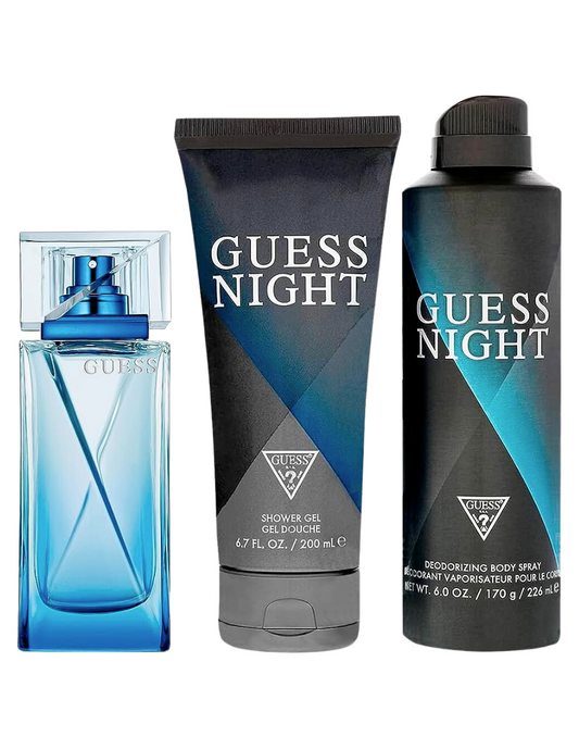 Set de Perfume para Hombre Guess Night 100ml EDT 3 piezas