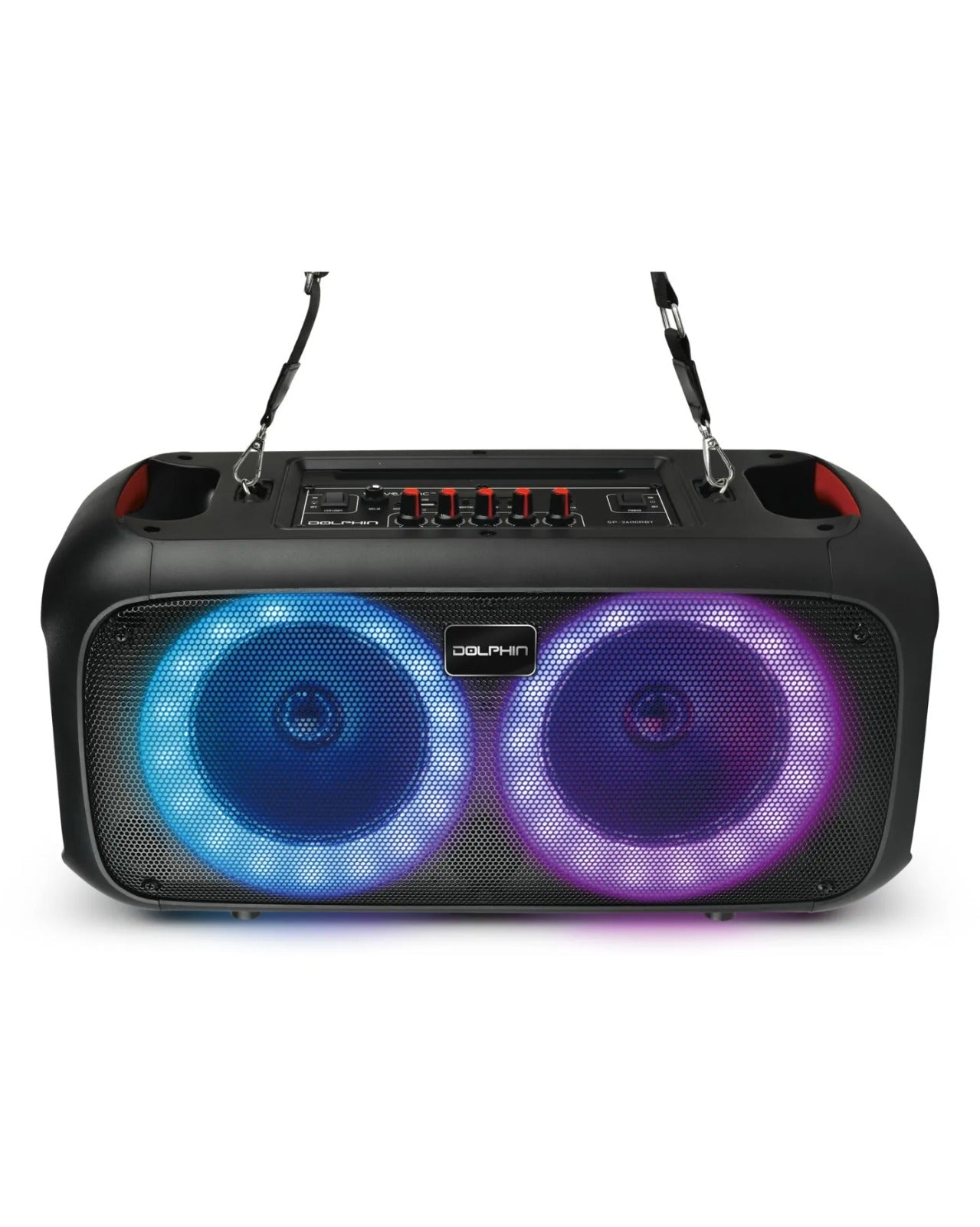 Dolphin Sp-2600rbt Bocina Bluetooth Portátil Dual Woofer 6.5