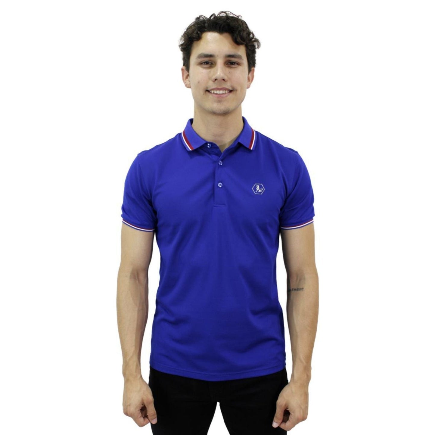 Playera Polo Para Caballero Marca Huggo Valentino HV-45-Royal