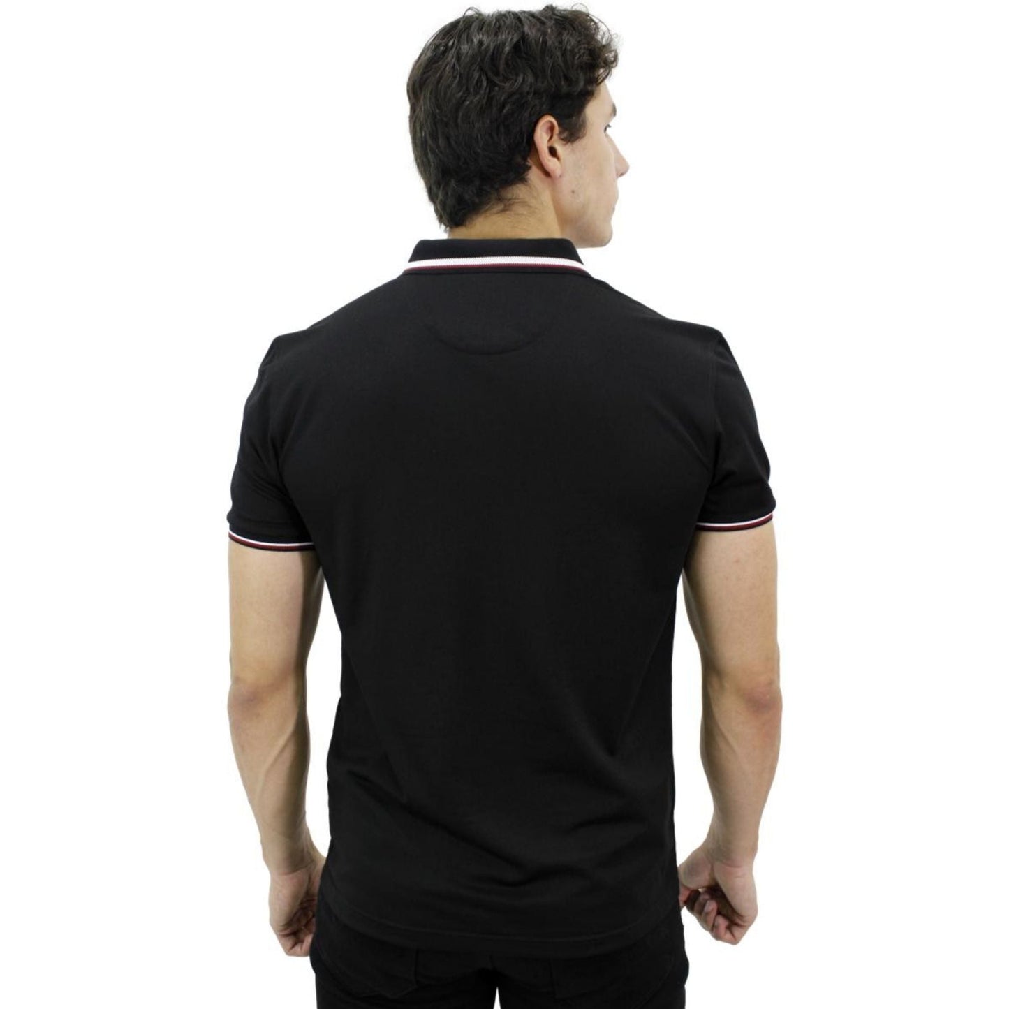 Playera Polo Para Caballero Marca Huggo Valentino HV-45-Black