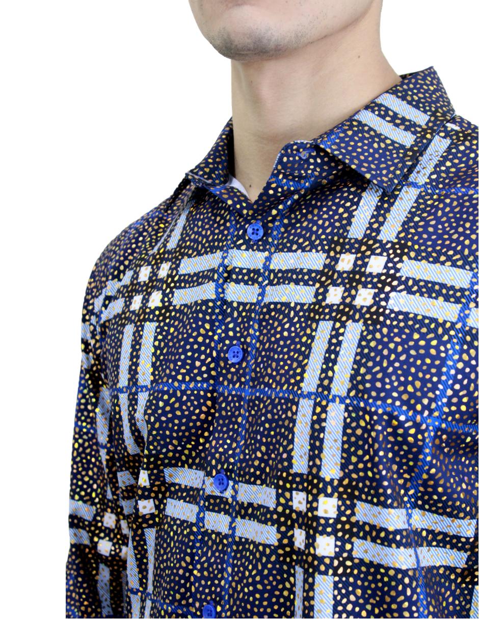 Camisa para Hombre Marca PAVINI LS021034-06 NAVY