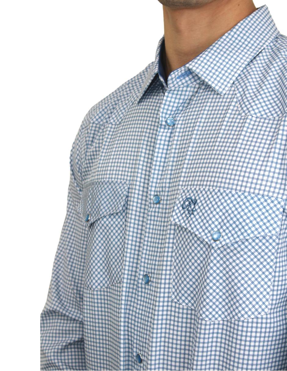 Camisa para Hombre Marca PAVINI LS022007-23 BLUE