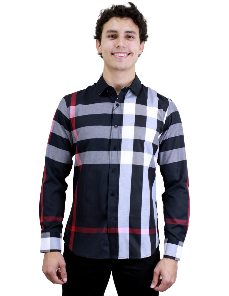 Camisa para Hombre marca BENZINY LS5052 BLACK