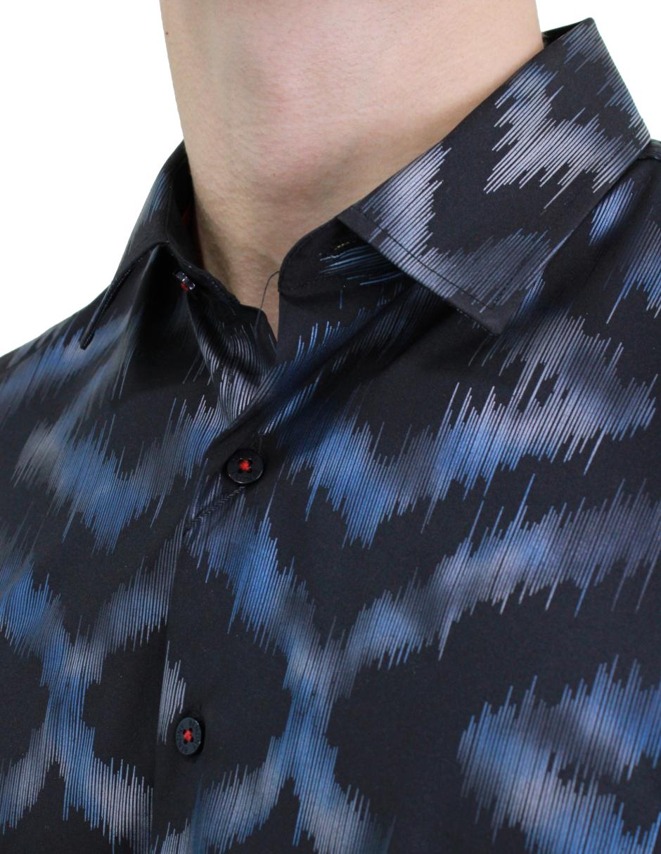 Camisa para Hombre marca Benziny LS5061-BLACK