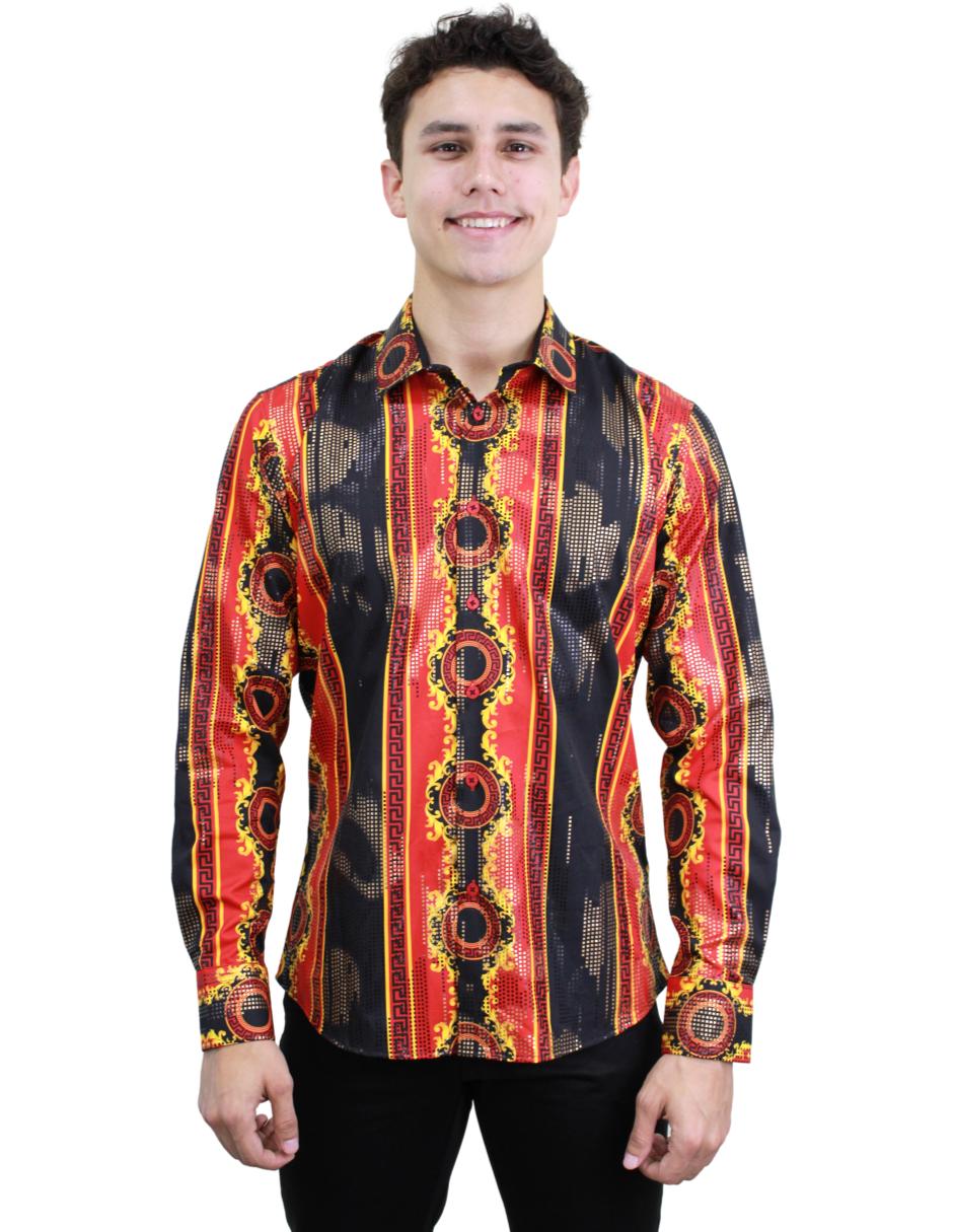 Camisa para Hombre marca Benziny LS5080-RED