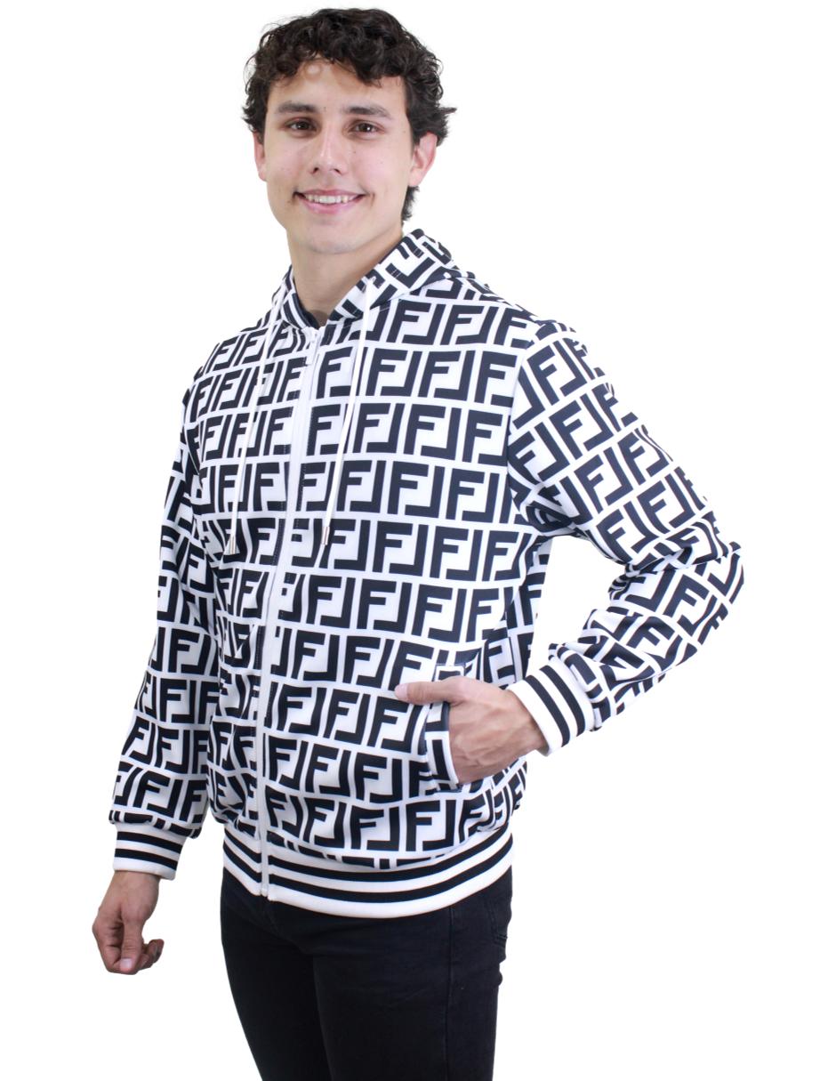 Sudadera para Hombre marca Moderno MJHD-2201 WHITE