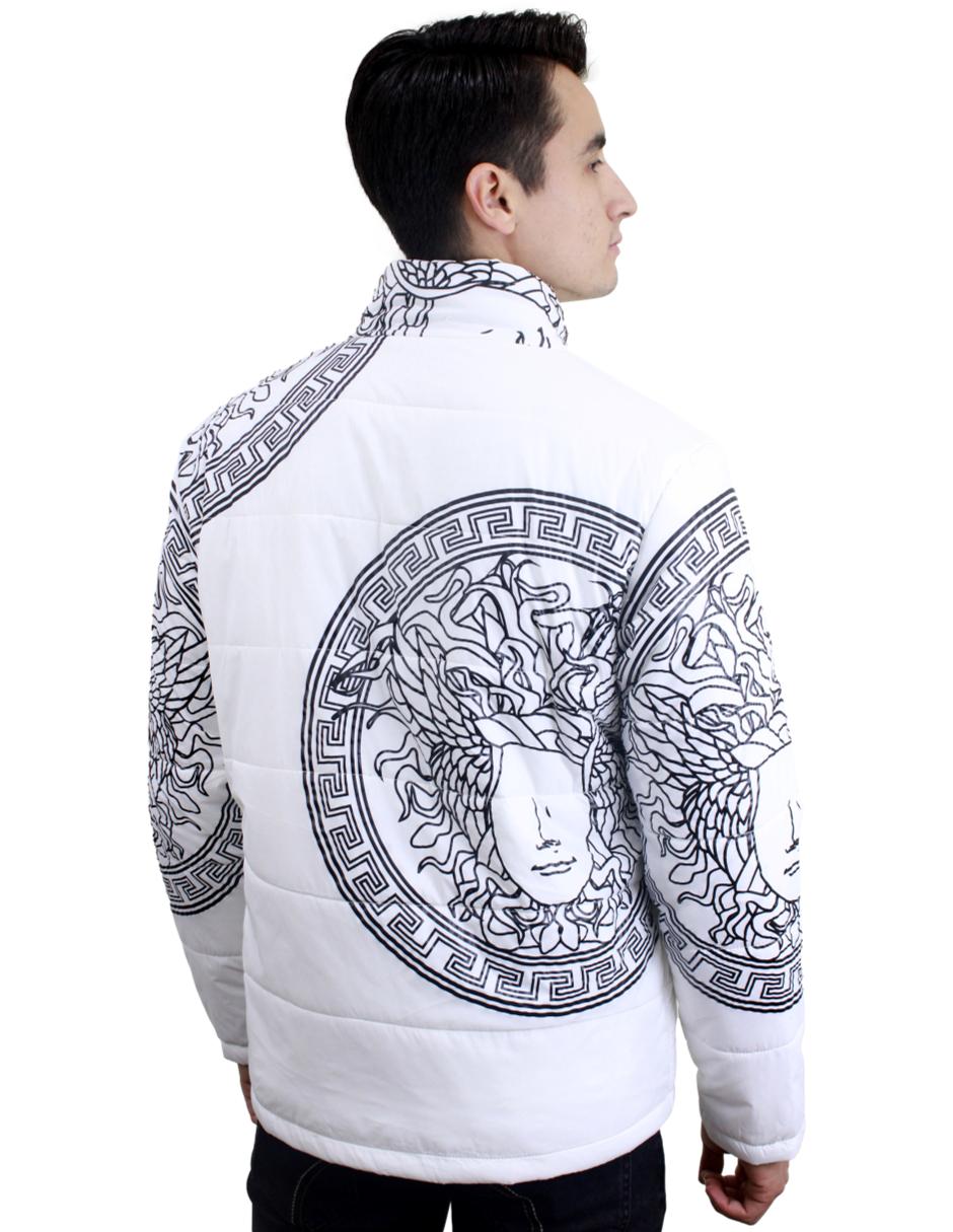 Chamarra para Hombre marca Moderno MJJT-6050 WHITE