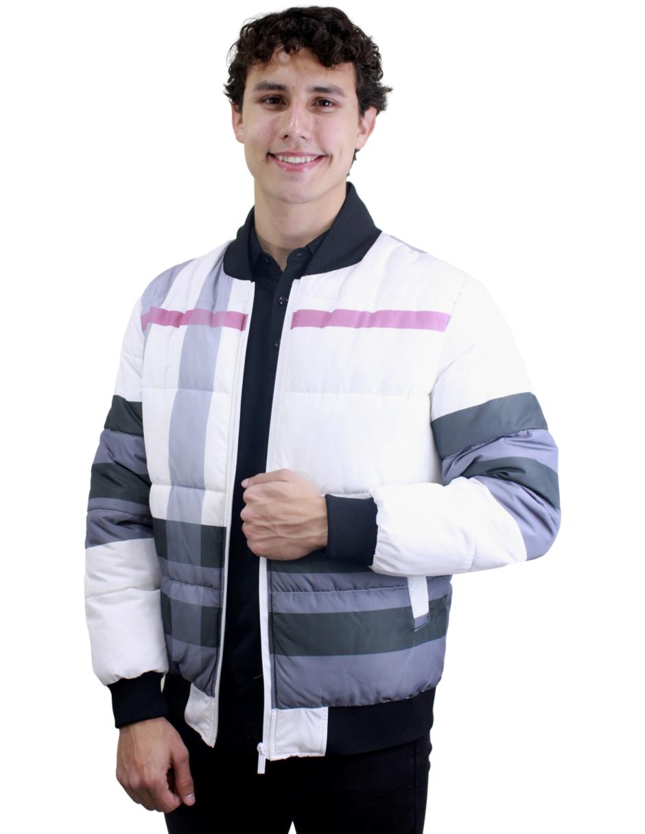 Chamarra para Hombre marca Moderno MJPF-2202 WHITE
