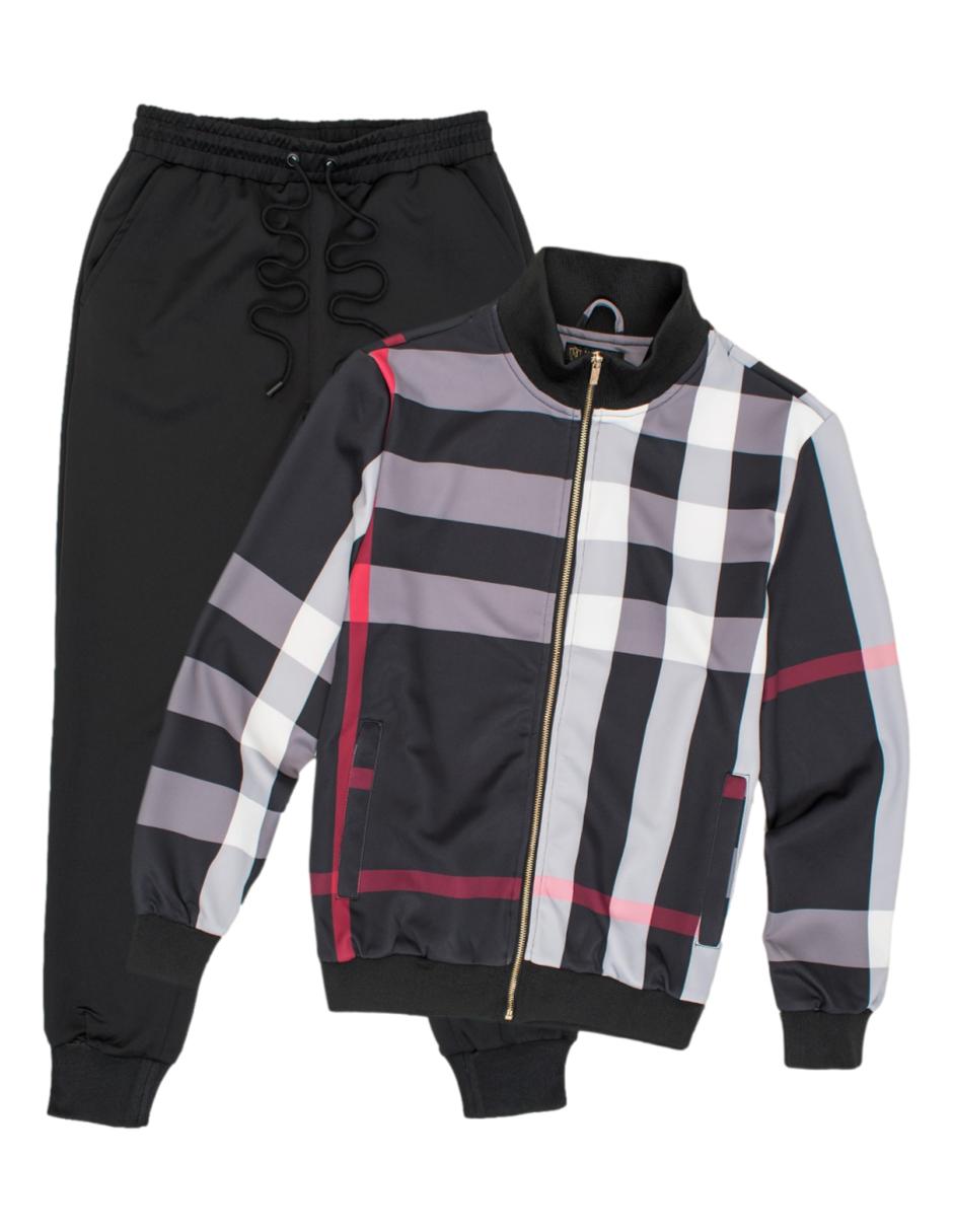 Conjunto de Pants Para Hombre Marca Moderno MJST-577 Black