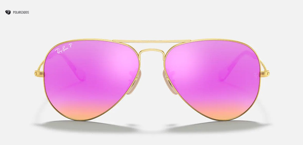 Lente de Sol Ray-Ban Aviator RB3026 PINK