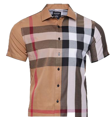 Camisa Para Hombre Manga Corta Marca Benziny SHS5052-CAMEL