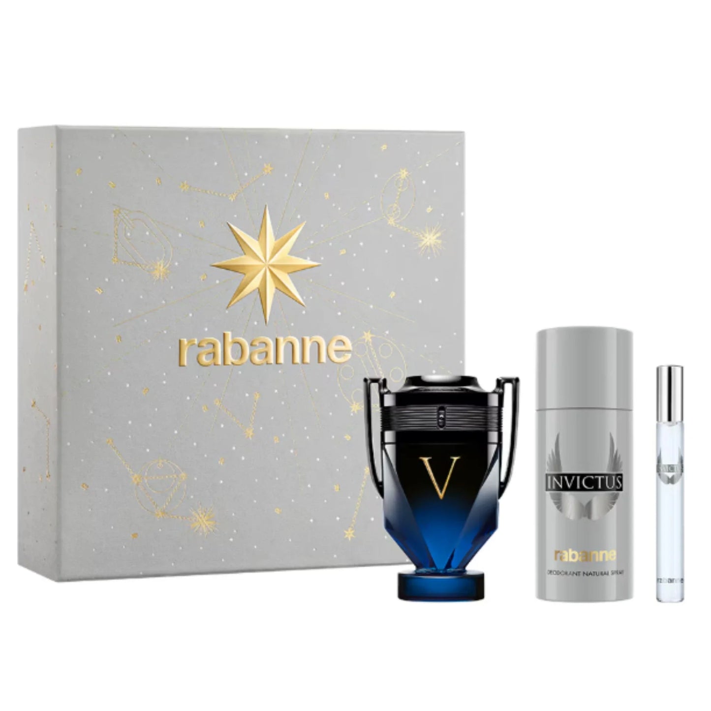 Set de Perfume PACO RABANNE INVICTUS VICTORY Elixir 3 pzs