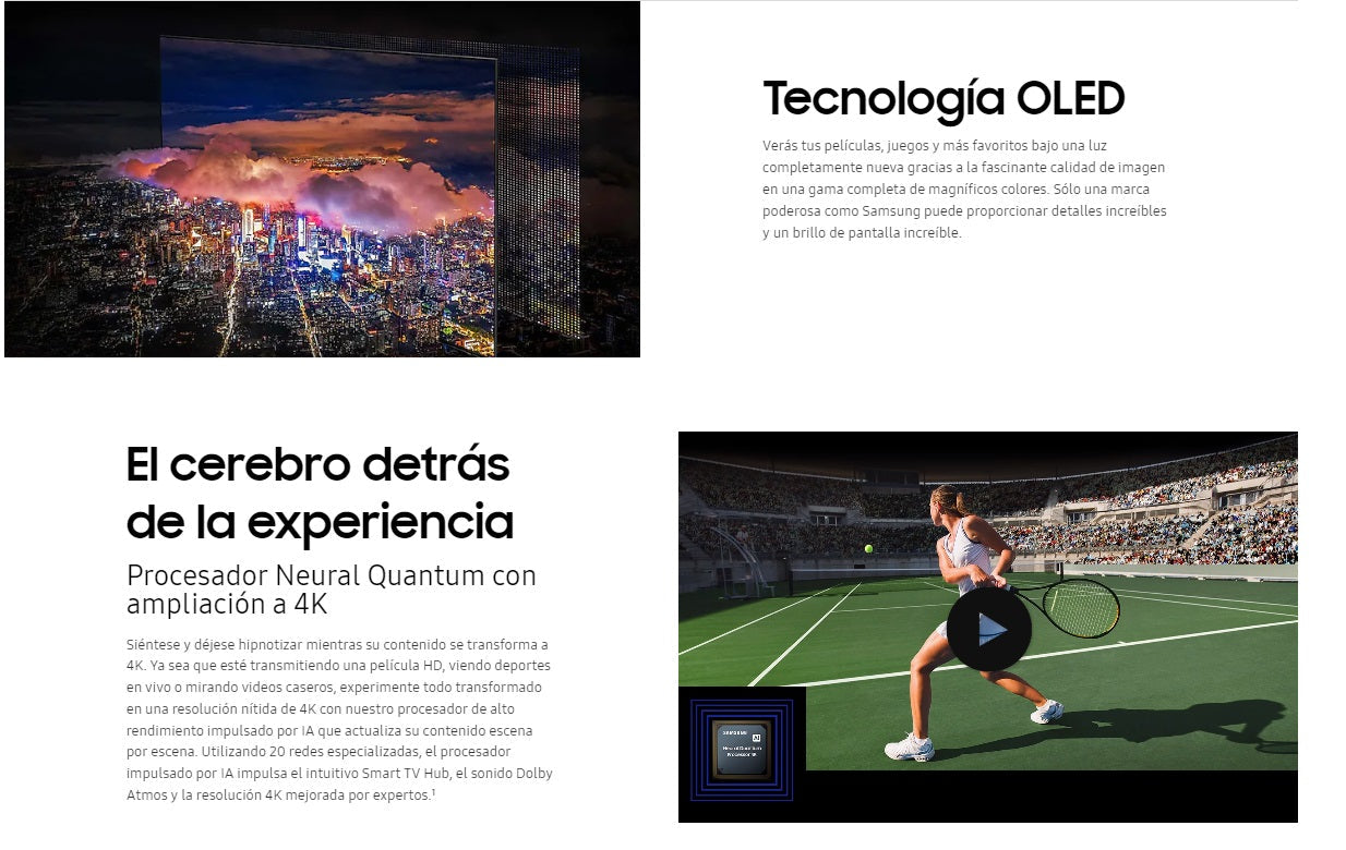 Pantalla Smart TV Samsung Clase S90CD 65" OLED 4K