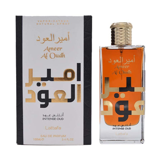 Fragancia Unisex Ameer Al Oudh Intense Marca Lattafa 100 ml EDP